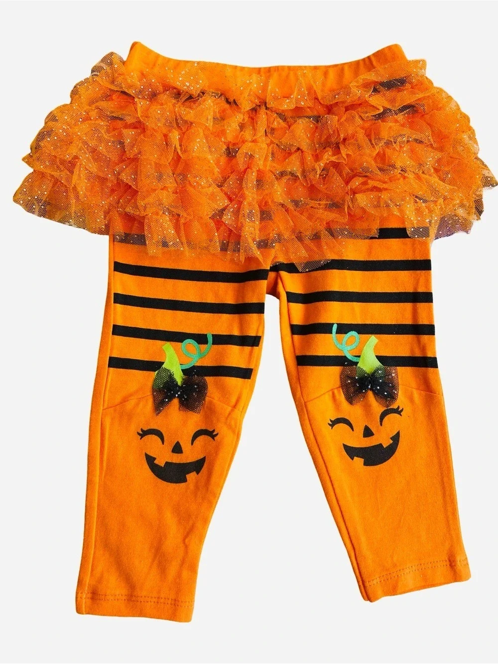 Koala Kids Pumpkin Tutu Bodysuit & Leggings Set 6-9M Halloween